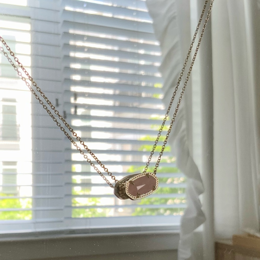 Authentic Kendra Scott Rose Quartz Elisa